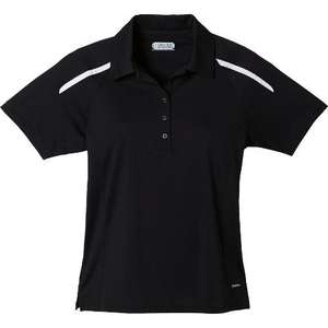 Trimark Nyos Short Sleeve Polo Shirt - Women's Black/White