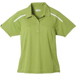 Trimark Nyos Short Sleeve Polo Shirt - Women's Green, Citron Dark/White