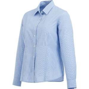 Trimark Hayden Long Sleeve Dress Shirt - Women's Blue, China/White