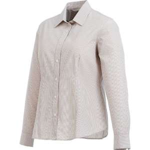 Trimark Hayden Long Sleeve Dress Shirt - Women's Matchstick/White