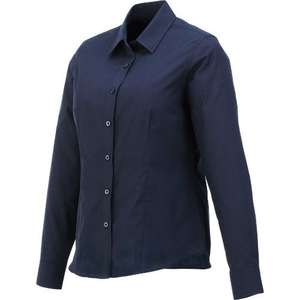 Trimark Preston Long Sleeve Dress Shirt - Women's Blue, Navy
