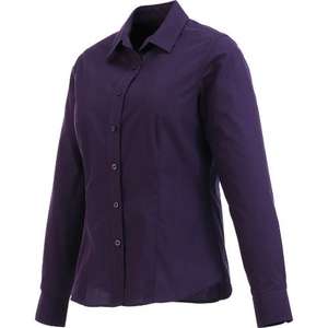Trimark Preston Long Sleeve Dress Shirt - Women's Plum, Dark