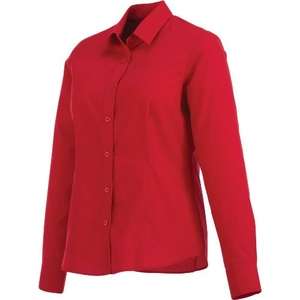 Trimark Preston Long Sleeve Dress Shirt - Women's Red, Team