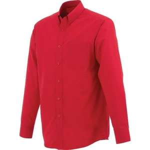 Trimark Preston Long Sleeve Dress Shirt - Men's Red, Team