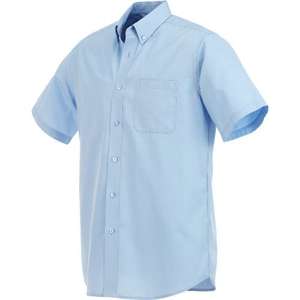 Trimark Colter Short Sleeve Dress Shirt - Men's Blue, Sky