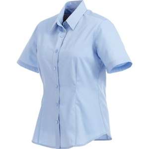 Trimark Colter Short Sleeve Dress Shirt - Women's Blue, Sky