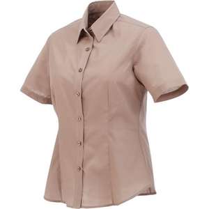 Trimark Colter Short Sleeve Dress Shirt - Women's Tan
