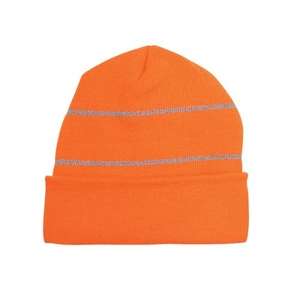 Knit Beanie with Reflective Stripes