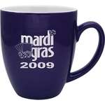 Business Classic Coffee Mugs - 16 oz. Etched Midnight Blue Exterior Bistro Mug