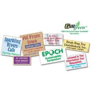 Custom Promotional Roll Labels - 3-1/4 to 5 Sq In