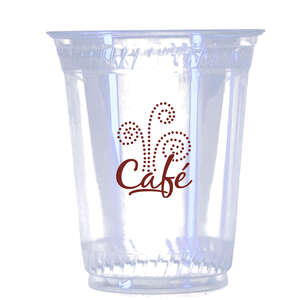 Custom Promotional Clear Eco Friendly Plastic Cup - 12 oz