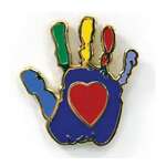 Business Buttons & Stickers - Imitation Hard Enamel Brass Pin - 1"