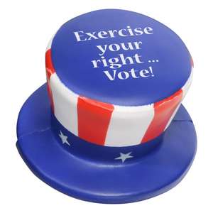 Custom Promotional Uncle Sam Hat Stress Ball