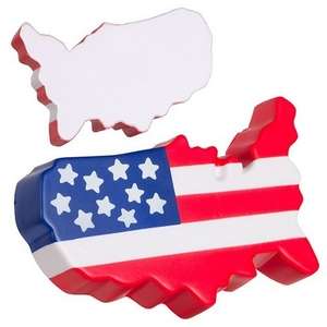 Custom Promotional US Map Stress Ball
