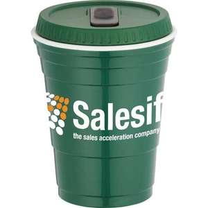 Game Day Cup with Lid - 16 oz. Green