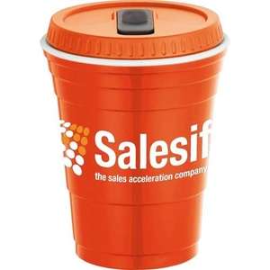 Game Day Cup with Lid - 16 oz. Orange