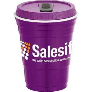 Game Day Cup with Lid - 16 oz. Purple
