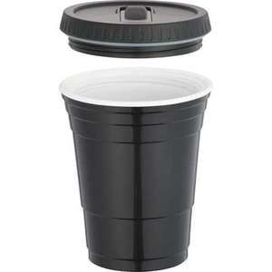 Game Day Cup with Lid - 16 oz. Black