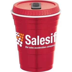 Custom Promotional Game Day Cup with Lid - 16 oz.