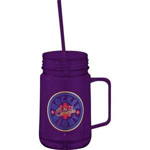 Game Day Mason Jar - 24 oz. Purple