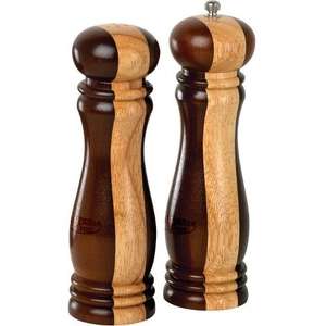 Custom Promotional 8" Wooden Salt & Pepper Mill Set