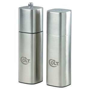 7" Stainless Steel Pepper Mill and Salt Shaker 