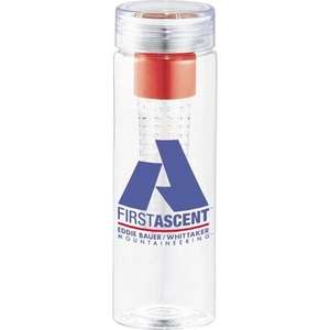 Fruiton BPA Free Infuser Bottle - 25oz Clear/Red
