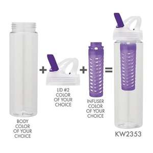 25 oz. PET Bottle with Flip Spout & Infuser 