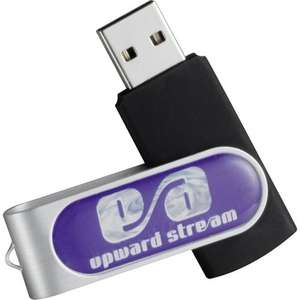 Custom Promotional Domeable Rotate Flash Drive 8GB
