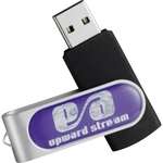 Personalized Flash Drives & Memory - Domeable Rotate Flash Drive 8GB