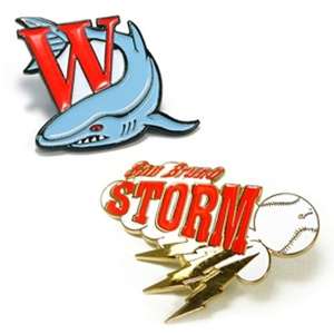 Die Struck Brass Lapel Pin - 1-1/2" 