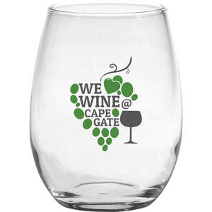 Custom Promotional 15 oz. Stemless White Wine Glass