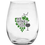 Promotional Glass & Stemware - 15 oz. Stemless White Wine Glass