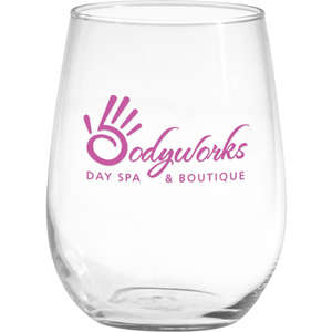 Custom Promotional 17 oz. Vina Stemless White Wine Glass