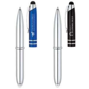 Ballpoint Pen, Stylus & LED Light 