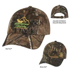 Custom Promotional Hunter's Hideaway Camouflage Cap