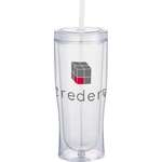 Personalized Beverage Glasses - Sipper Tumber - 16 oz.