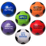 Logo Round & Shaped Stress Balls - Soccer Ball Stress Ball