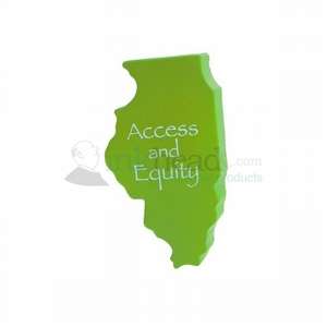 Custom Promotional Illinois Shape Stress Ball