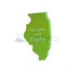 Custom State Stress Balls - Illinois Shape Stress Ball