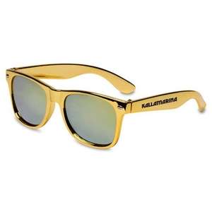 Hipster II Sunglasses Gold, Metallic