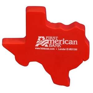 Custom Promotional Texas Shape Stress Ball