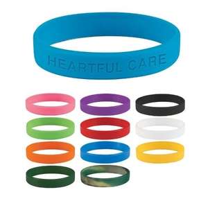 Custom Promotional Single Color Silicone Bracelet