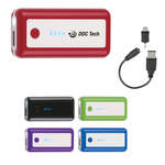 Imprinted Power Adapters & Charging Stations - Sleek Portable Charger with LED Light