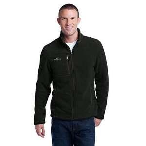 Eddie Bauer Full Zip Fleece Jacket Black