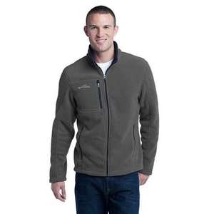 Eddie Bauer Full Zip Fleece Jacket Gray, Steel
