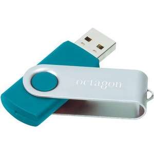 Memory XPS Rotate USB Flash Drive - 2GB Teal Similar to PMS-321