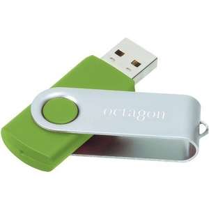 Memory XPS Rotate USB Flash Drive - 2GB Green, Lime Similar to PMS-368