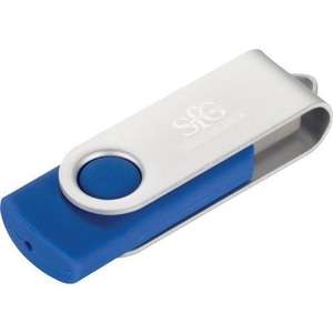 Memory XPS Rotate USB Flash Drive - 2GB Blue, Royal Similar to PMS 286