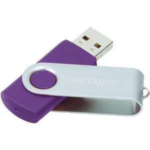 Memory XPS Rotate USB Flash Drive - 2GB Violet